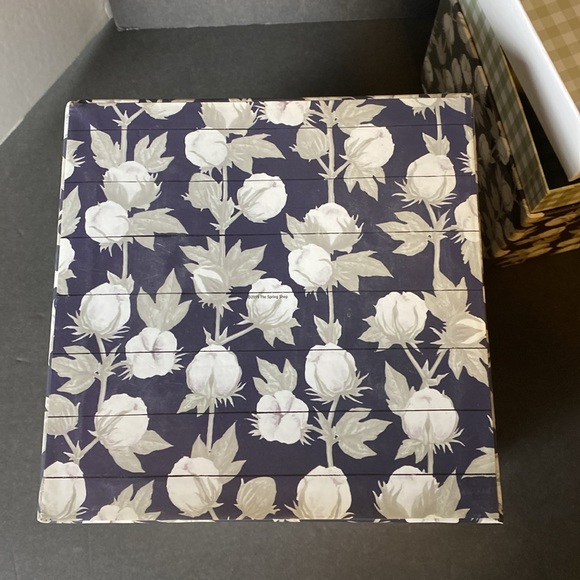 Set of 4 Farmhouse Style Decorative Storage Boxes - Picture 3 of 16